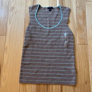 NEW Vintage Y2K Gap Striped Cotton Sleeveless Top